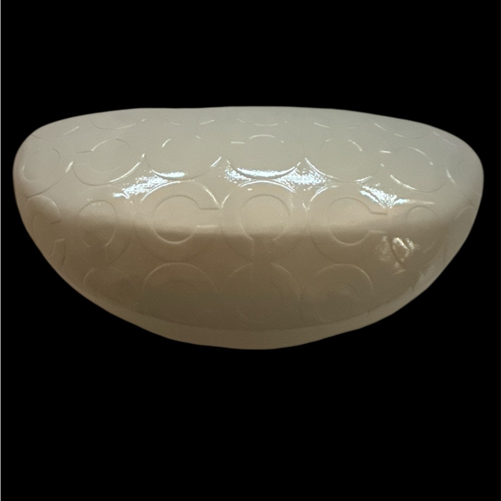 Coach cream/brown Sunglasses Case